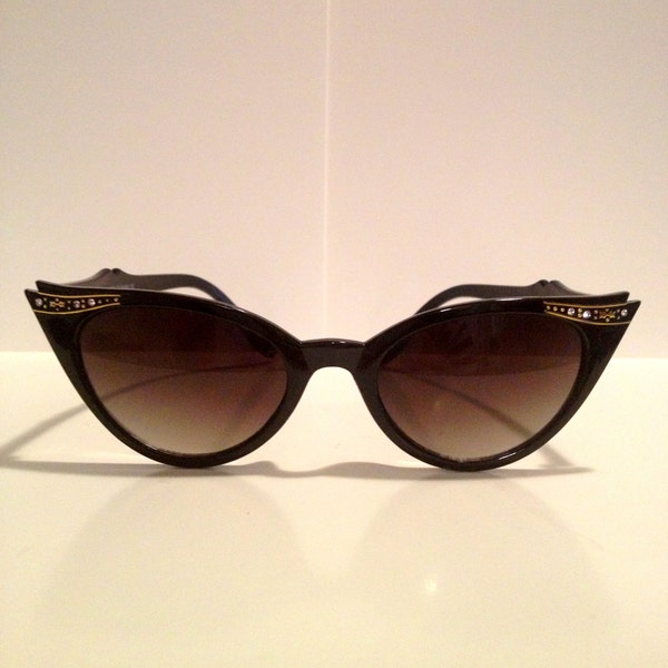 Cat eye sun glasses- Black