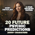 20 Future Predictions Psychic Reading, Accurate Intuitive Forecast, Detailed Honest InDepth Messages, Spiritual Medium Insight Fast Delivery product logo