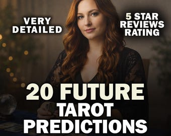 20 Future Predictions Tarot Reading, Accurate Intuitive Forecast, Detailed Honest In-Depth Messages, Spiritual Medium Insight, Fast Delivery