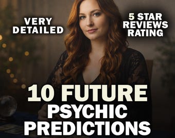 10 Future Predictions Psychic Reading, Accurate Intuitive Forecast, Detailed Honest InDepth Messages, Spiritual Medium Insight Fast Delivery
