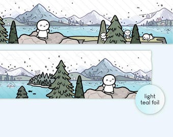 TCMC TheCoffeeMonsterzCo Emotis in British Columbia Washi Tape Sample (50cm)