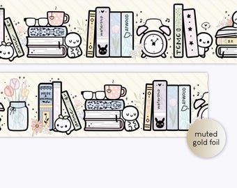 TCMC TheCoffeeMonsterzCo Spring Bookshelf Washi Tape Sample (50cm)