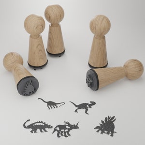 Set di timbri per dinosauri – Ruggisci alla creatività con motivi meravigliosi e magici – Regalo perfetto per gli appassionati e gli artigiani dei dinosauri!