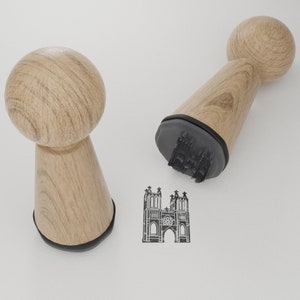 Jeu de tampons souvenir Bristol beaux monuments et motifs, cadeau créatif pour les amateurs, tampons en bois de hêtre de haute qualité image 3