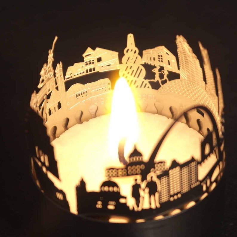 St. Louis Candle Votive Skyline Shadow Play Souvenir Gift 3D Etsy