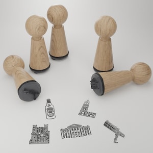 Newcastle Stempelset - Kreative Geschenkidee mit berühmten Sehenswürdigkeiten und Motiven - Perfekt für Newcastle-Liebhaber!