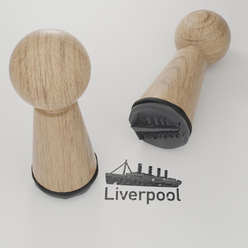 Ensemble de tampons Liverpool Souvenir emblématique de la ville avec des monuments et motifs célèbres Cadeau parfait pour les passionnés de Liverpool image 6