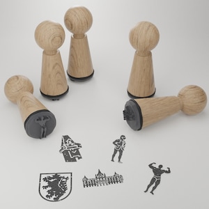 Set di timbri di Graz - Bellissimi motivi e punti di riferimento della città di Graz - Perfetto souvenir e regalo per gli appassionati di Graz