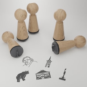 Juego de sellos de Berna - Capture el encanto de la capital suiza con hermosos motivos - Regalo de recuerdo ideal para los entusiastas de Berna