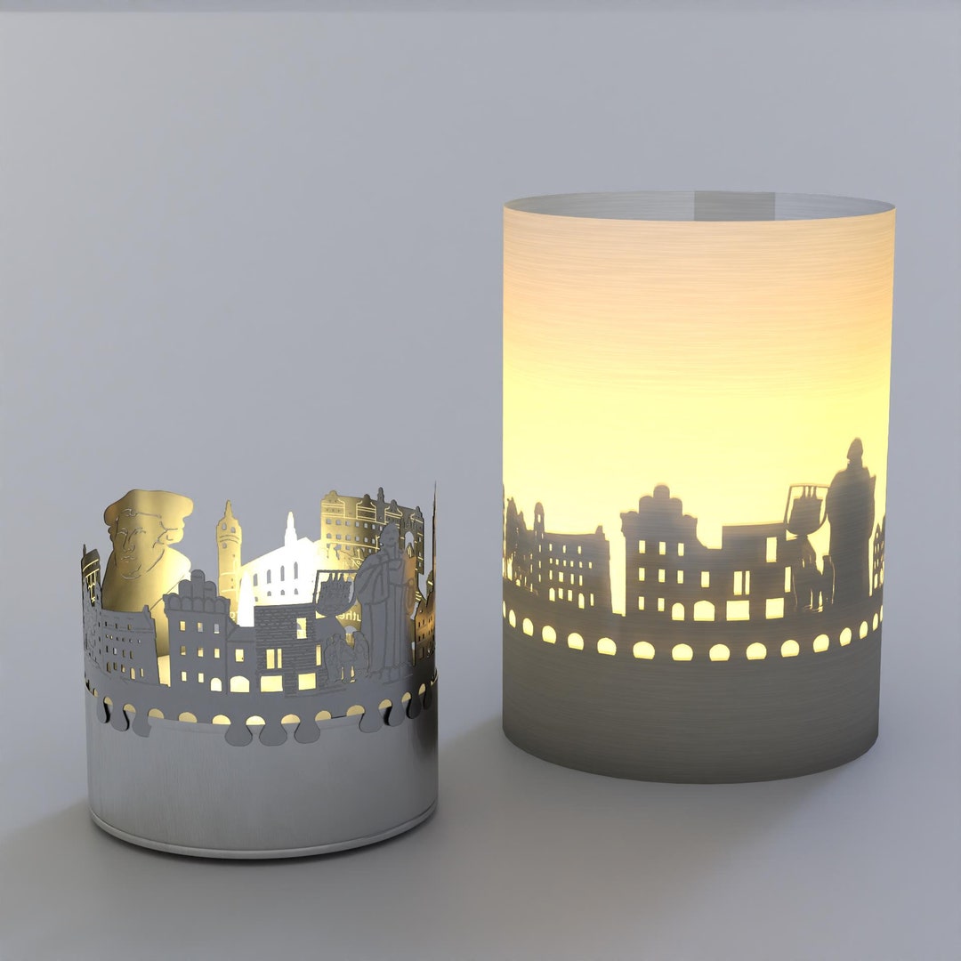 Wittenberg Skyline Gift Tube Silhouette Candle Souvenir Etsy
