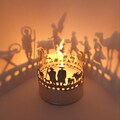 Nativity Scene Shadow Play Candle Attachment - Creates Stunning Silhouette Motifs - Perfect Christmas Gift!