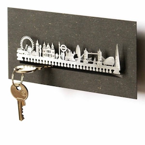 Tubo de regalo con el horizonte de Londres: monumentos y motivos icónicos: regalo y recuerdo perfecto de Londres: calidad y diseño premium