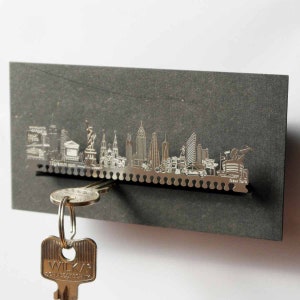 Tubo de regalo de recuerdo de Nueva York - Diseño icónico de la silueta del horizonte - Recuerdo perfecto de la ciudad de Nueva York para viajeros - ¡Gran regalo de vacaciones o cumpleaños!