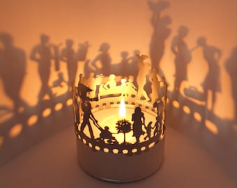 Accesorio para velas de juego de sombras de nacimiento, proyección de silueta, embarazo, cigüeñas, bebés, regalo perfecto para nuevos padres y baby showers.