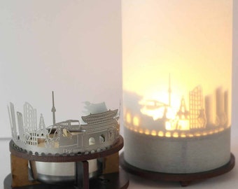 Seoul Premium Gift Box - Silhouette Candle & Shadow Play | Souvenir for Seoul Fans and Travelers