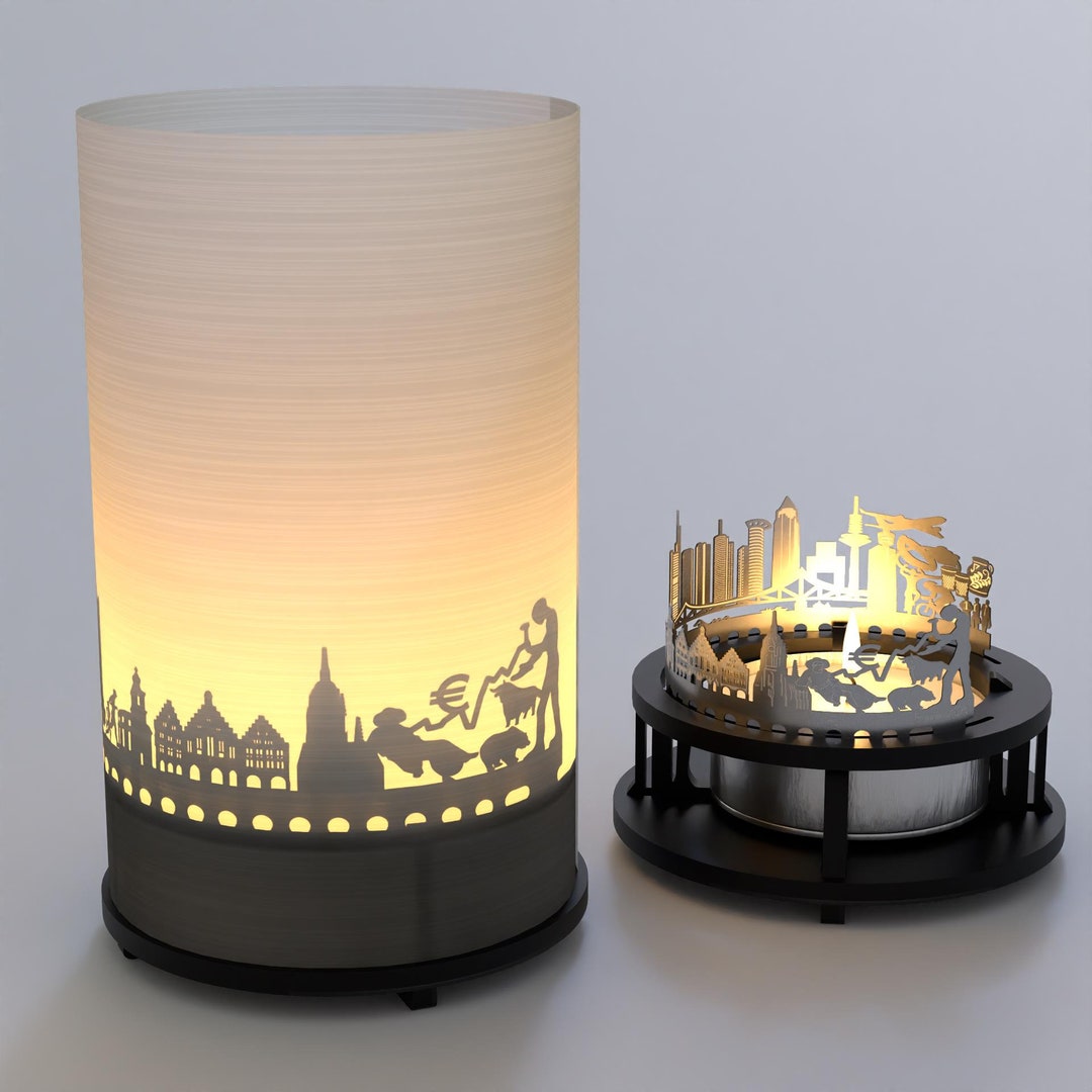 Frankfurt Souvenir Premium Gift Box Shadow Play Candle With - Etsy