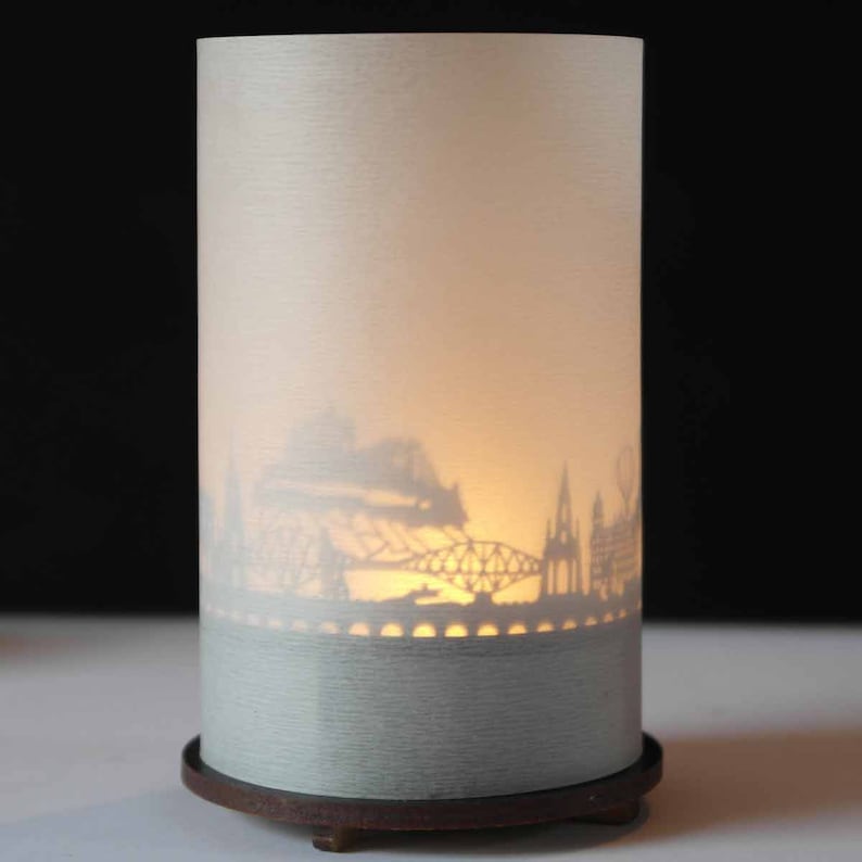 Edinburgh skyline candle votive premium gift box 3D Etsy