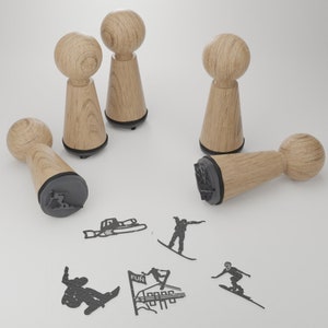Jeu d'estampes de snowboard - Créez de la magie avec de beaux motifs hivernaux - Le cadeau parfait pour les amateurs de snowboard - De haute qualité, créatif et amusant