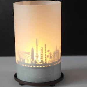 Shanghai Souvenir Premium Gift Box - Exquisite Motif Candle for Shadow Play & Silhouette - Perfect Gift for Shanghai Fans