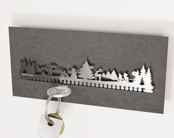 Tubo de regalo de recuerdo de invierno - Diseño de copo de nieve / Decoración festiva y coleccionable - Presente temático de invierno reflexivo