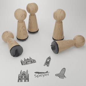 Speyer Stempelset - Kreative Geschenkidee mit Motiven und Sehenswürdigkeiten aus Speyer - Perfekt für Scrapbooking und DIY Projekte