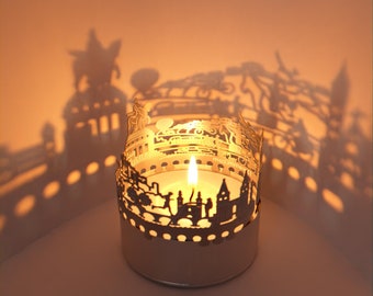 Koblenz Skyline Shadow Play: Lantern Candle Attachment - Mesmerizing Souvenir, Beautiful Room Projection - Perfect Gift for Koblenz Fan!