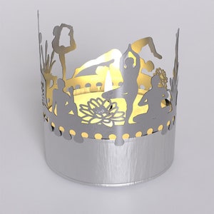 Yoga Shadow Play Candle Attachment - Transform Your Space with Serene Motif Shadows - Perfect Gift for Yoga Enthusiasts image 10