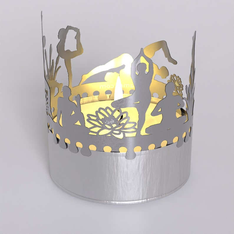 Yoga Shadow Play Candle Attachment - Transform Your Space with Serene Motif Shadows - Perfect Gift for Yoga Enthusiasts image 10