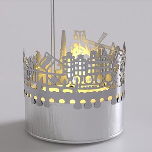 Amsterdam Skyline Shadow Play Lantern: Beautiful Souvenir for Fans, Projects Iconic Silhouette, Ideal Gift for Amsterdam Lovers! image 9