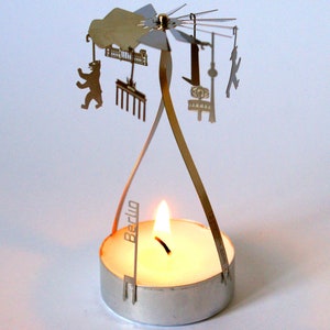 Berlin candle carousel, stainless steel gift