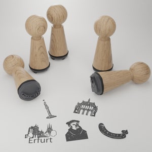 Erfurt Souvenir Stamp Set - Capture the Beauty of Erfurt's Landmarks with this Exquisite Collectible - Perfect Gift for Enthusiasts!