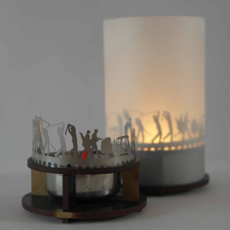 Mesmerizing Shadow Play Silhouette Candle