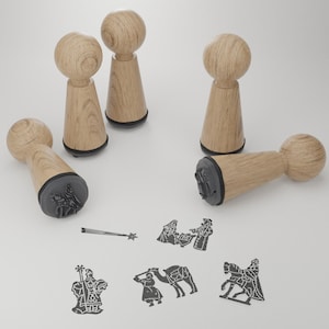 Set di timbri per presepe - Crea magici lavoretti di Natale con bellissimi motivi della natività - Regalo perfetto per gli appassionati di fai da te