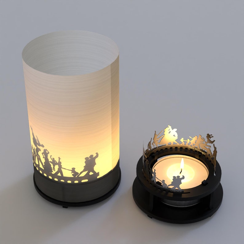 Dancing Premium Gift Box Silhouet Motif Candle met prachtig schaduwspel voor dansliefhebbers Perfect cadeau-idee afbeelding 10