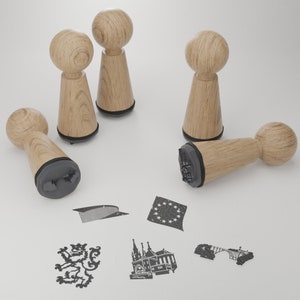 Luxemburg Stempelset – Kreative Geschenkidee mit bekannten Motiven & Sehenswürdigkeiten – Zauberhafte Abdrücke für Luxemburg Begeisterte