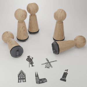 Bielefeld Stempelset - Kreative Geschenkidee mit Sehenswürdigkeiten und Motiven - Perfekt für Bielefeld Begeisterte!