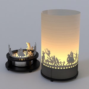 Dancing Premium Gift Box Silhouet Motif Candle met prachtig schaduwspel voor dansliefhebbers Perfect cadeau-idee afbeelding 8
