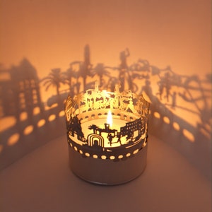 Belo acessório de vela para jogo de sombra no horizonte | Cria um lindo jogo de sombras de lembrança – presente perfeito para fãs legais