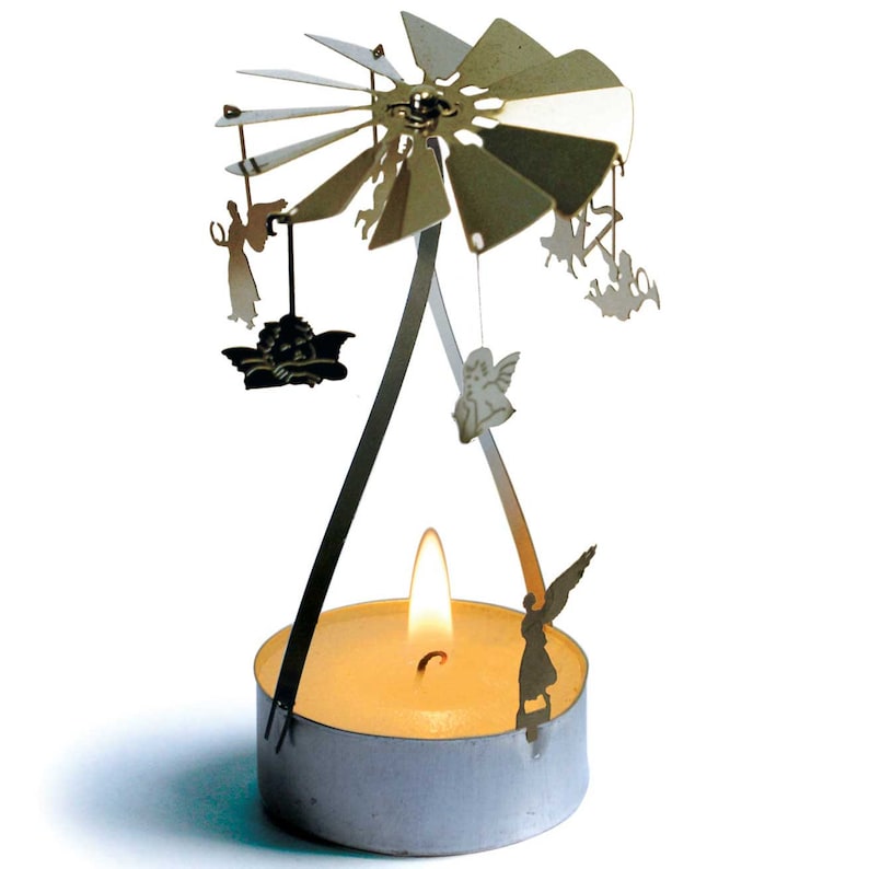 Angel Candle Carousel Stainless Steel Gift Etsy