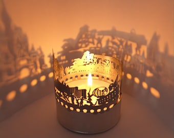 Orlando Skyline Shadow Play - Ipnotizzante attacco di candela - Souvenir perfetto per i fan di Orlando - Accattivante esperienza di gioco con le ombre