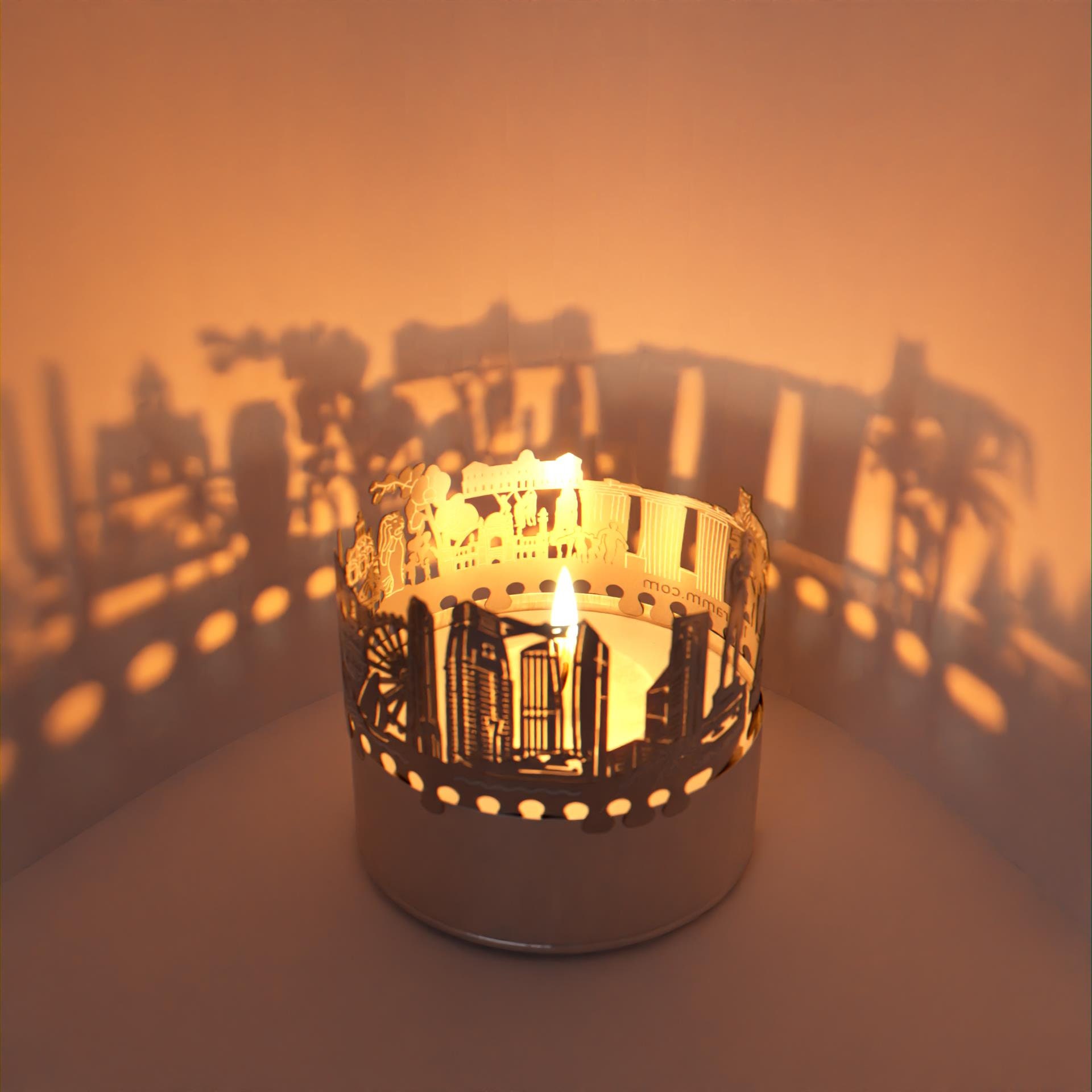 スカイライン　キャンドルスタンド スカイライン キャンドルスタンド キャンドルホルダー スリガラス