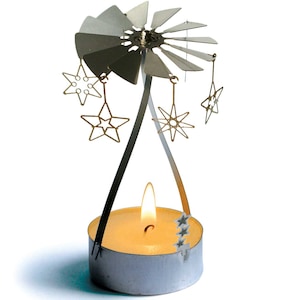 Stars candle carousel, stainless steel gift