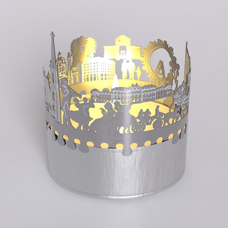 Vienna Skyline Shadow Play: Captivating Candle Attachment for Enchanting Shadow Play - Perfect Souvenir for Vienna Enthusiasts! image 10