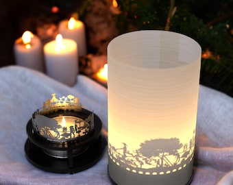 Garden Premium Gift Box - Silhouette Motif Candle for Home Décor & Relaxation, Stunning Shadow Play, Perfect Garden Theme Gift