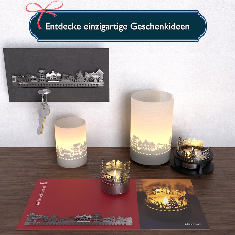 Załącznik do świecy do gry w cienie na jarmarku bożonarodzeniowym – stwórz magiczną, świąteczną atmosferę za pomocą pięknego projektora sylwetkowego zdjęcie 7