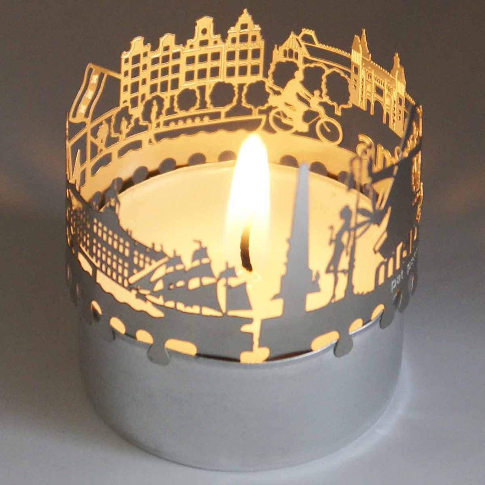 Amsterdam Candle Votive Skyline Shadow Play Souvenir Gift 3D Etsy