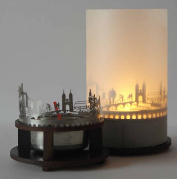 holder candle Interlaken skyline candle votive premium gift box 3D attachment for candle inc projection screen
