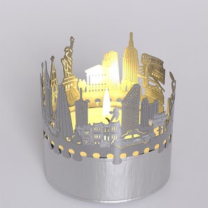 New York Skyline Shadow Play Transform Tea Lights into Stunning Souvenirs with Iconic City Silhouettes Perfect Gift for NYC Fans image 10