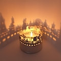 Prague Skyline Shadow Play Lantern Candle Attachment - Mesmerizing Souvenir Gift for Prague Fans - Projects Beautiful Silhouette into Room product logo