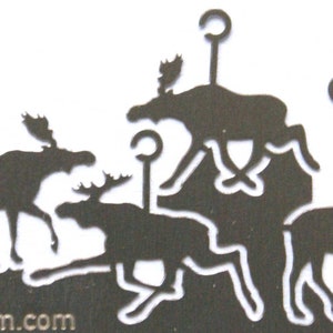 Moose candle carousel, stainless steel gift image 4